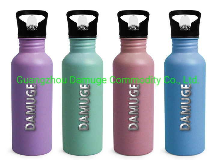 Reflect Mirrored 500ml 1000ml Standard Mouth Stainless Steel Single Wall Damuge Drinking Sport Water Bottle Canteen with Metal Lid